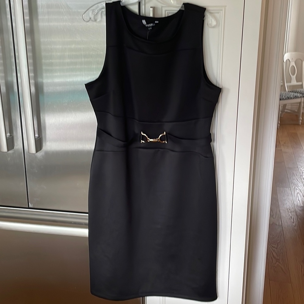 Black shift, dress, extra-large